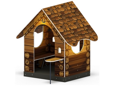 Детский деревянный домик Зверушки 9