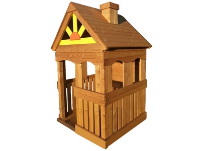 Детский домик из дерева для дачи Зарница