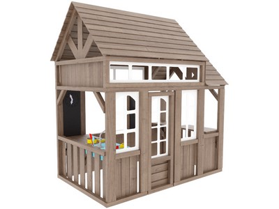 Детский деревянный домик для дачи Коттедж 1