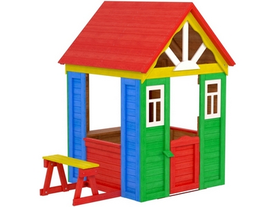 Детский домик из дерева для дачи Лучик 2