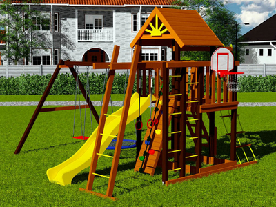 Детская площадка с качелями-гнездом Флорида 2
