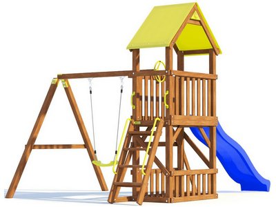 Детская площадка с песочницей для дачи Башенка 1