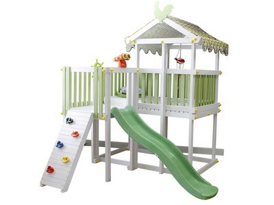 Детский игровой комплекс для помещений Мансарда 4 Зеленый