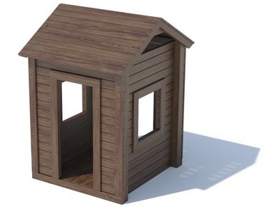 Детский деревянный домик для дачи серия N модель 2