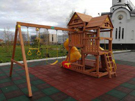 Площадка для детей MoyDvor Панорама с трубой и спуском