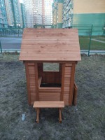 Детский игровой деревянный домик Можга Солнечный