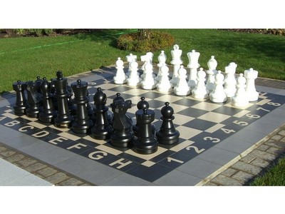 Комплект шахматных фигур до 61 см без поля